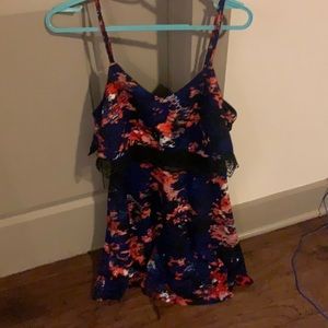 Floral Blue Dress